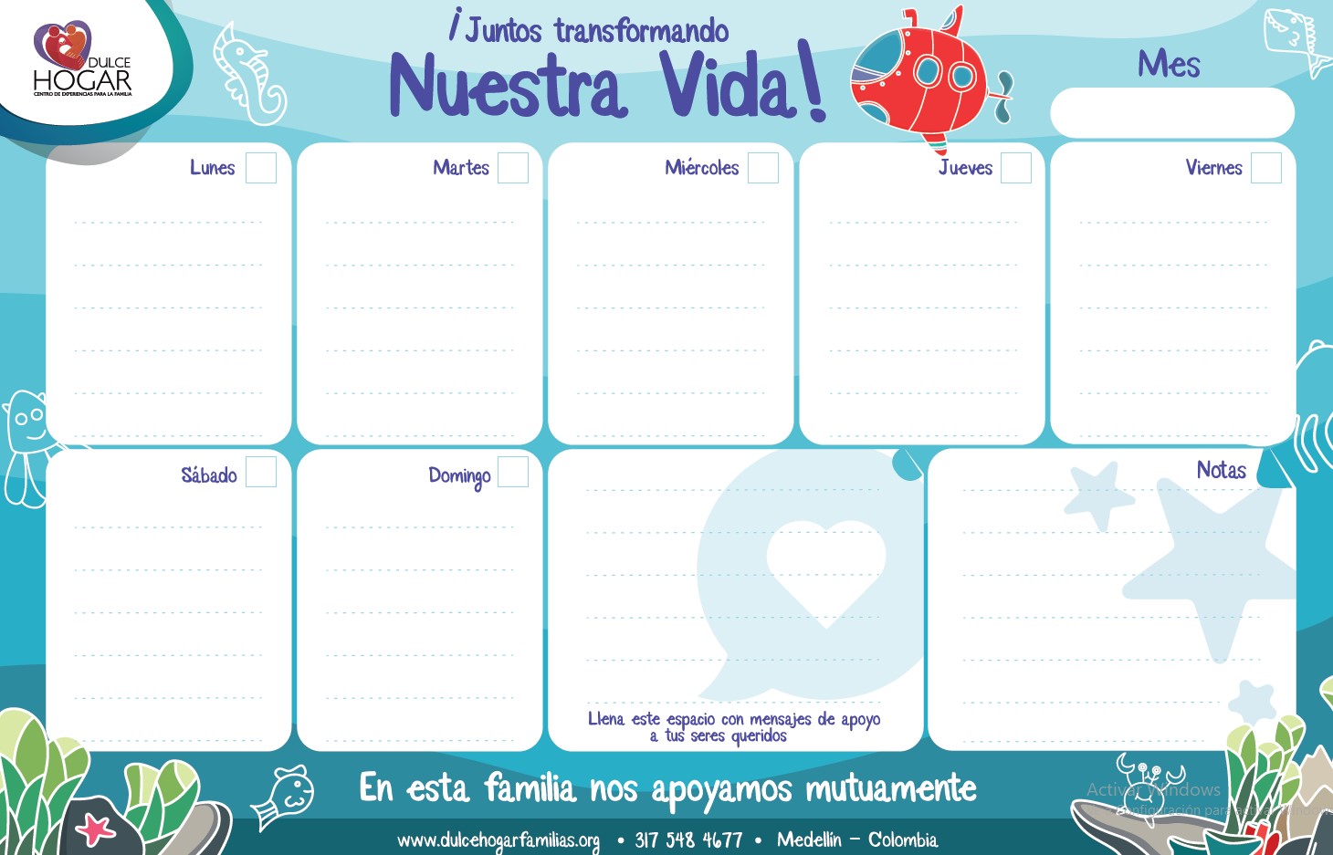 Tablero Planificador Semanal Imantado | Organizador familiar - Imagen 2